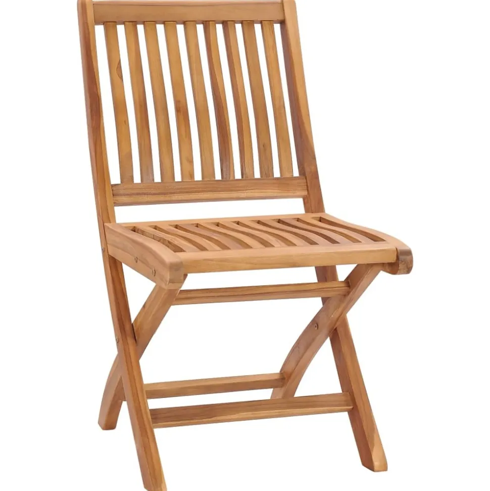 MAISON EXCLUSIVE - Chaises pliables de jardin lot de 4 bois de teck solide