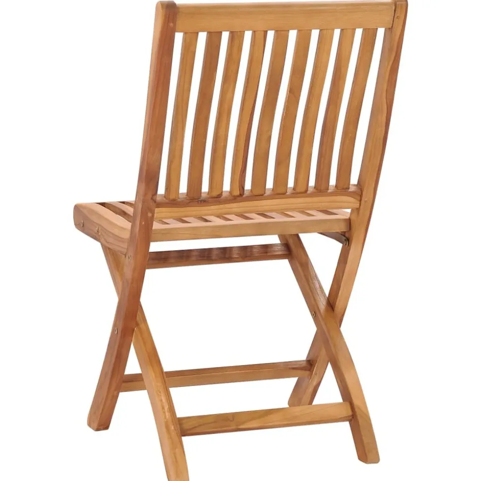 MAISON EXCLUSIVE - Chaises pliables de jardin lot de 4 bois de teck solide