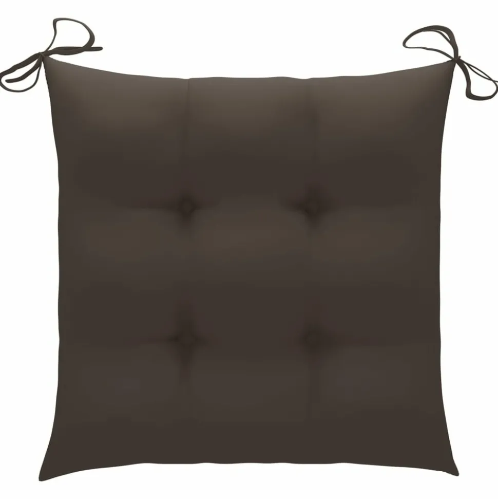 MAISON EXCLUSIVE - Chaises de jardin empilables avec coussins lot de 4 teck solide