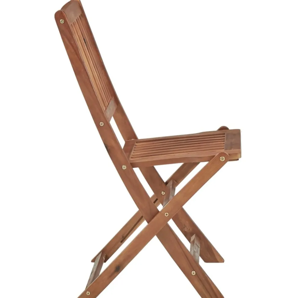 MAISON EXCLUSIVE - Chaises pliables d'extérieur lot de 2 bois d'acacia solide