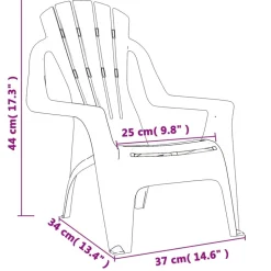 MAISON EXCLUSIVE - Chaises de jardin pour enfants lot de 2 rouge 37x34x44 cm pp