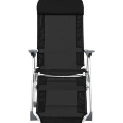 MAISON EXCLUSIVE - Chaises de camping pliantes et repose-pied lot de 2 textilène
