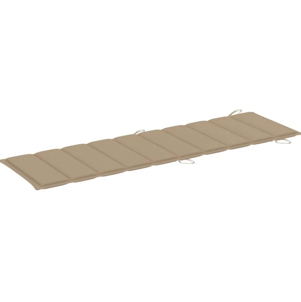 MAISON EXCLUSIVE - Chaises longues lot de 2 avec coussins bois d'acacia solide