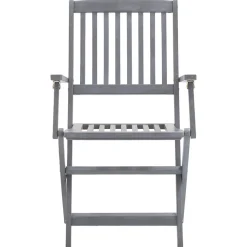 MAISON EXCLUSIVE - Chaises pliables d'extérieur lot de 2 et coussins bois d'acacia