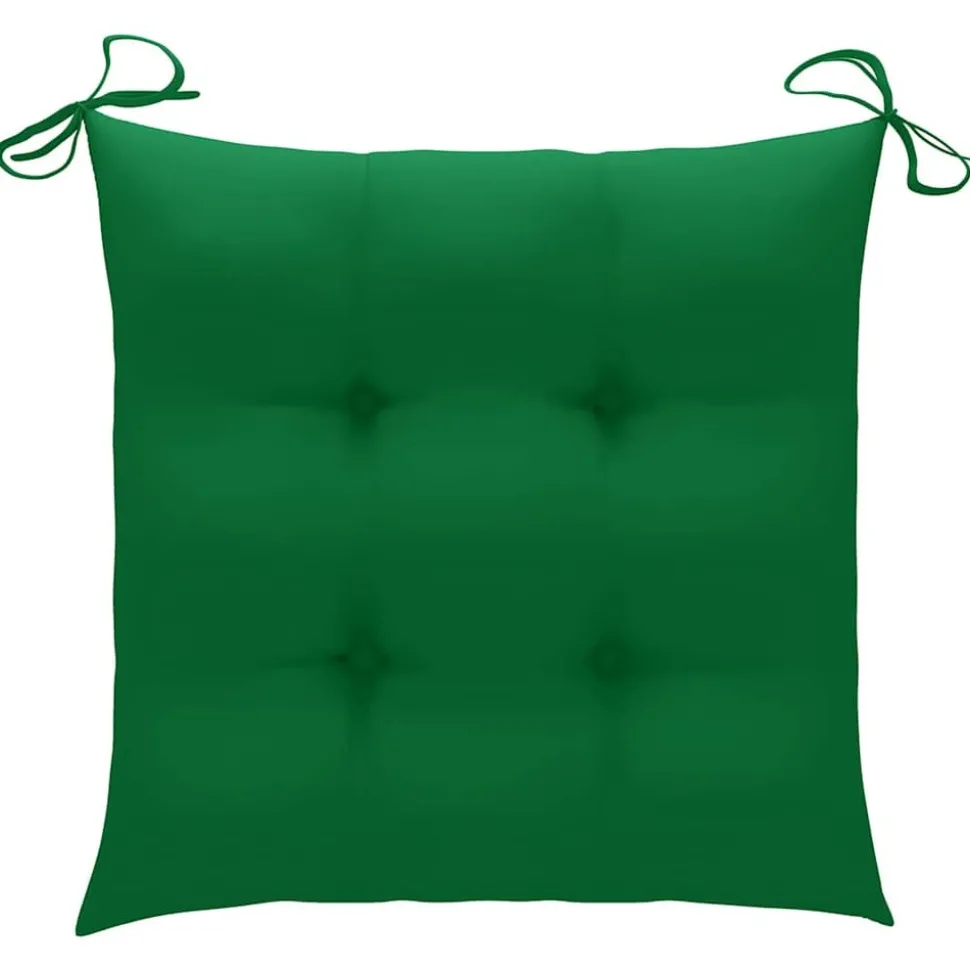 MAISON EXCLUSIVE - Chaises pliables de jardin avec coussins lot de 4 teck solide