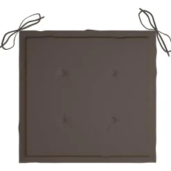 MAISON EXCLUSIVE - Chaises de jardin empilables avec coussins lot de 4 teck solide