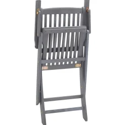 MAISON EXCLUSIVE - Chaises pliables d'extérieur lot de 4 et coussins bois d'acacia