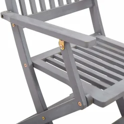 MAISON EXCLUSIVE - Chaises pliables d'extérieur lot de 4 et coussins bois d'acacia