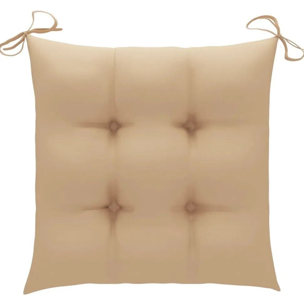MAISON EXCLUSIVE - Chaises de jardin empilables avec coussins lot de 6 teck solide