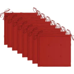 MAISON EXCLUSIVE - Chaises de jardin empilables avec coussins lot de 8 teck solide