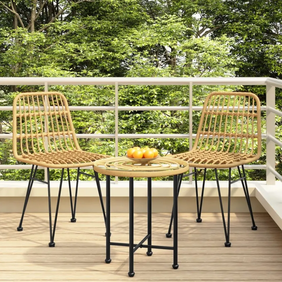 MAISON EXCLUSIVE - Chaises de jardin lot de 2 48x62x84 cm résine tressée