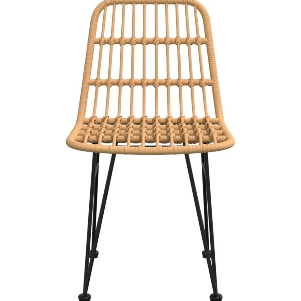 MAISON EXCLUSIVE - Chaises de jardin lot de 2 48x62x84 cm résine tressée