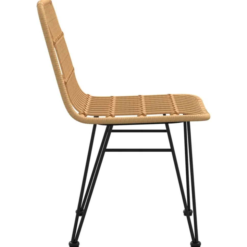 MAISON EXCLUSIVE - Chaises de jardin lot de 2 48x62x84 cm résine tressée
