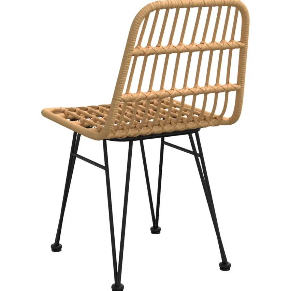 MAISON EXCLUSIVE - Chaises de jardin lot de 2 48x62x84 cm résine tressée