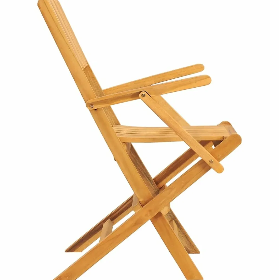 MAISON EXCLUSIVE - Chaises de jardin pliantes lot de 2 55x61x90cm bois massif teck