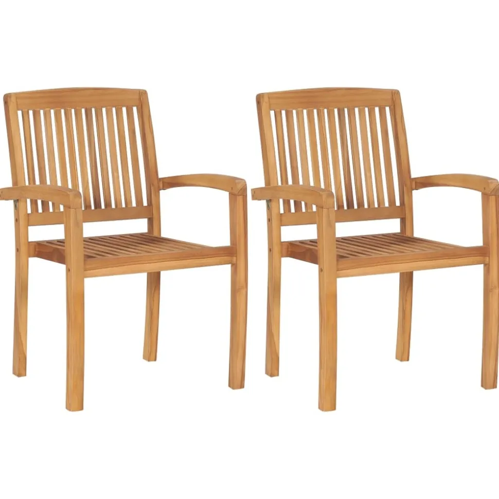 MAISON EXCLUSIVE - Chaises de jardin lot de 2 avec coussins à carreaux gris teck