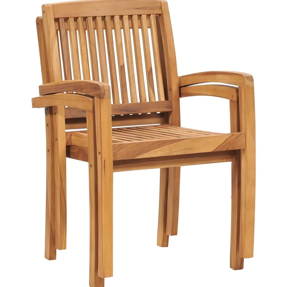 MAISON EXCLUSIVE - Chaises de jardin lot de 2 avec coussins à carreaux gris teck