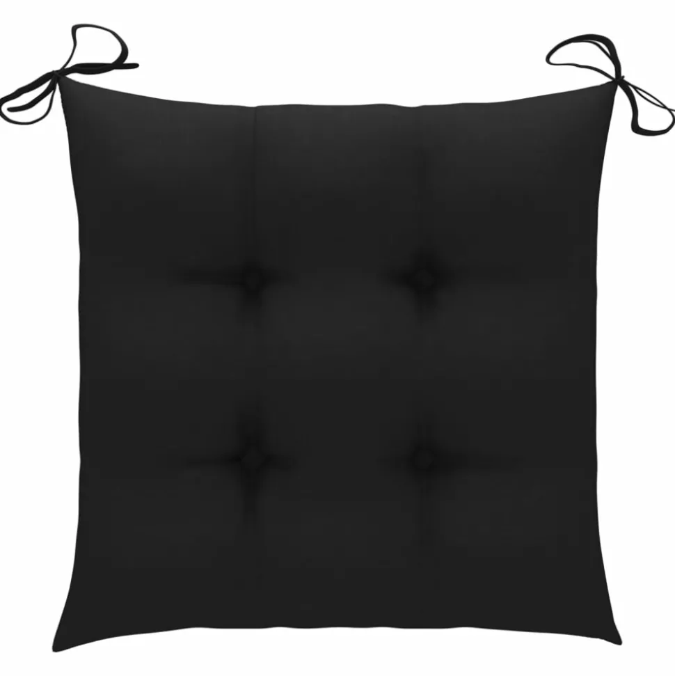 MAISON EXCLUSIVE - Chaises de jardin empilables avec coussins lot de 6 teck solide