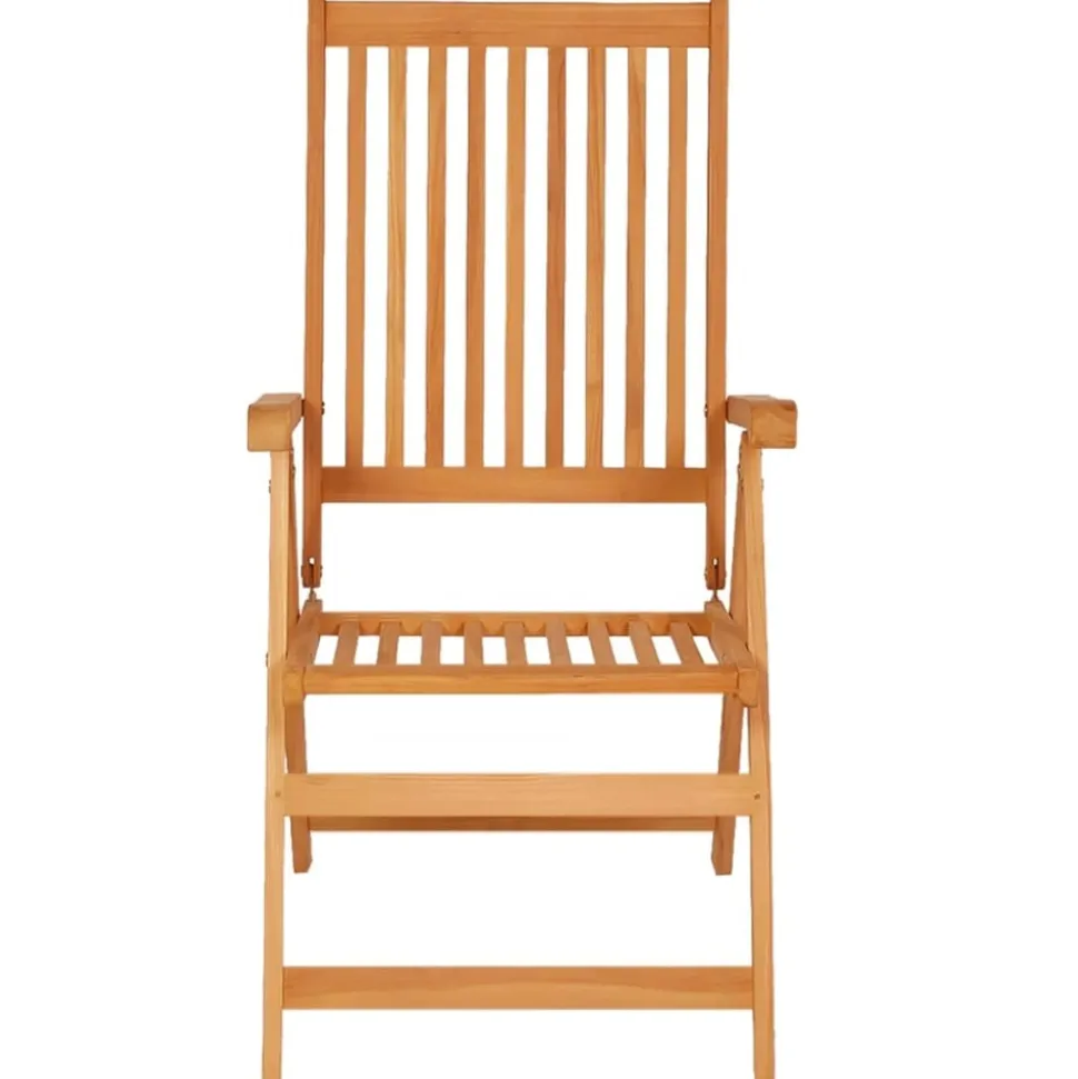 MAISON EXCLUSIVE - Chaises de jardin lot de 2 et coussins beige bois teck massif
