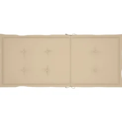 MAISON EXCLUSIVE - Chaises de jardin lot de 2 et coussins beige bois teck massif