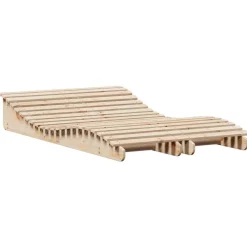 MAISON EXCLUSIVE - Chaises longues lot de 2 205x60x31,5cm bois massif de pin