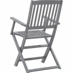 MAISON EXCLUSIVE - Chaises pliables d'extérieur lot de 8 bois d'acacia solide