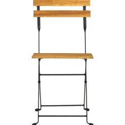 MAISON EXCLUSIVE - Chaises pliables de jardin lot de 2 acier et bois acacia solide