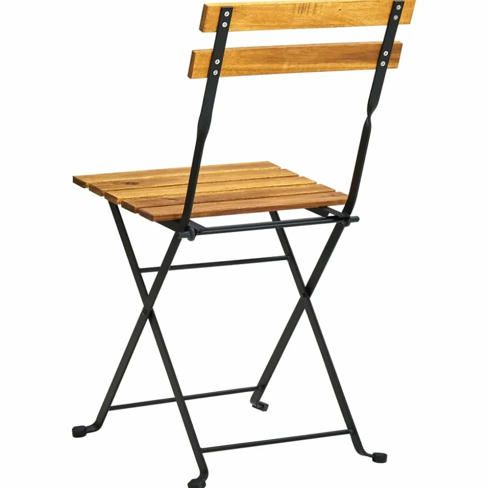 MAISON EXCLUSIVE - Chaises pliables de jardin lot de 2 acier et bois acacia solide