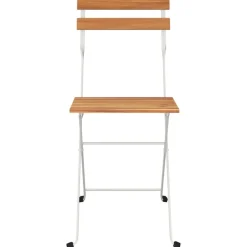 MAISON EXCLUSIVE - Chaises de bistrot pliantes lot de 8 bois d'acacia solide acier