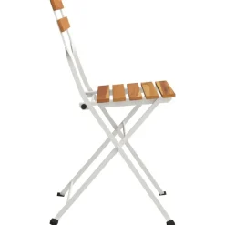 MAISON EXCLUSIVE - Chaises de bistrot pliantes lot de 8 bois d'acacia solide acier