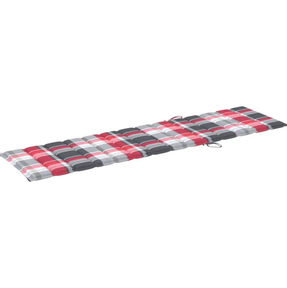 MAISON EXCLUSIVE - Chaises longues lot de 2 avec table et coussin bois teck solide