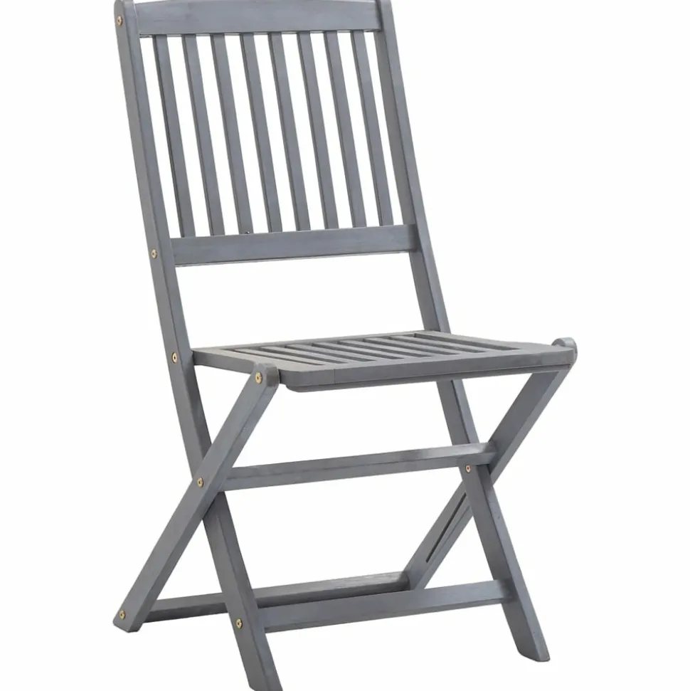 MAISON EXCLUSIVE - Chaises pliables d'extérieur lot de 2 et coussins bois d'acacia