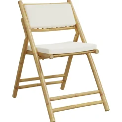 MAISON EXCLUSIVE - Chaises de bistro pliantes lot de 6 et coussins blanc crème