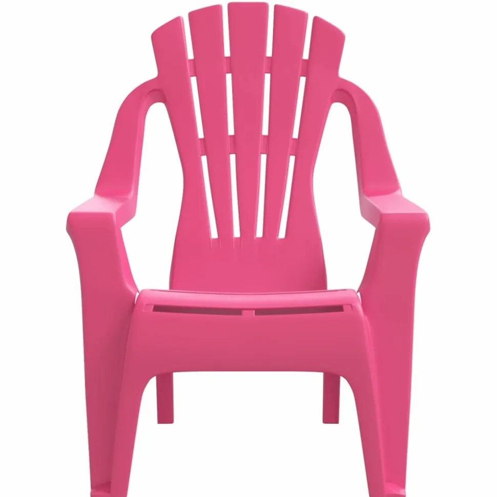 MAISON EXCLUSIVE - Chaises de jardin pour enfants lot de 2 rose 37x34x44 cm pp