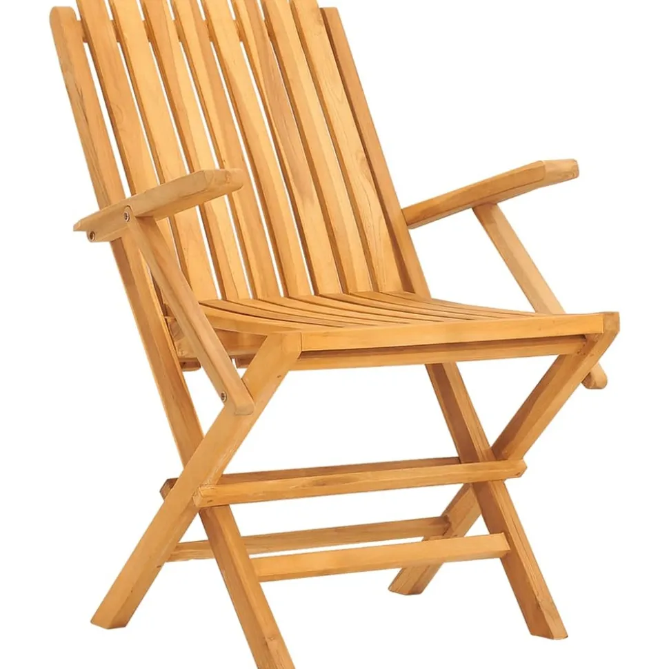 MAISON EXCLUSIVE - Chaises de jardin pliantes lot de 2 61x67x90cm bois massif teck