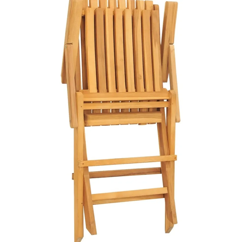 MAISON EXCLUSIVE - Chaises de jardin pliantes lot de 2 61x67x90cm bois massif teck