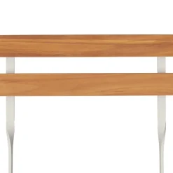 MAISON EXCLUSIVE - Chaises de bistrot pliantes lot de 2 bois d'acacia solide acier