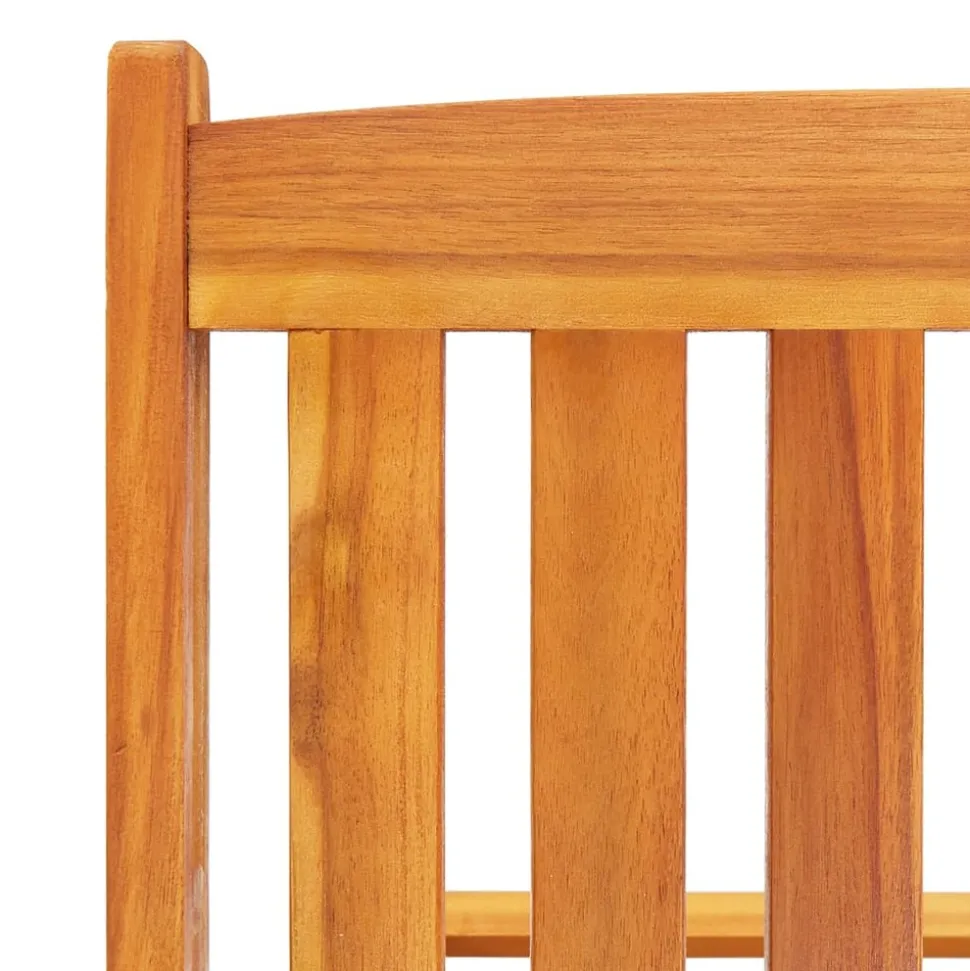 MAISON EXCLUSIVE - Chaises longues lot de 2 avec table et coussins acacia solide