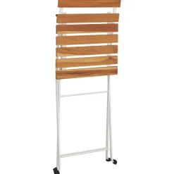 MAISON EXCLUSIVE - Chaises de bistrot pliantes lot de 6 bois d'acacia solide acier