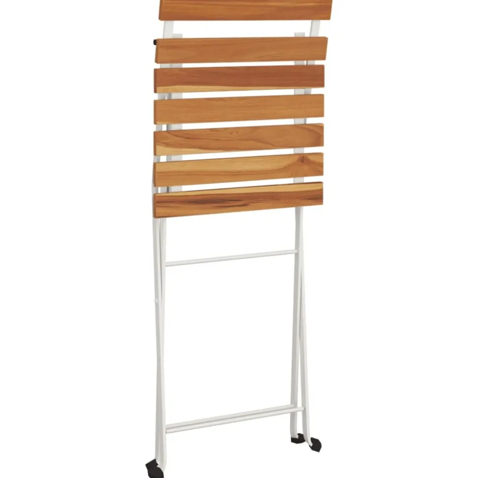 MAISON EXCLUSIVE - Chaises de bistrot pliantes lot de 6 bois d'acacia solide acier