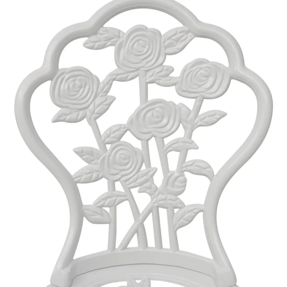 MAISON EXCLUSIVE - Chaises de bistro lot de 2 aluminium coulé blanc