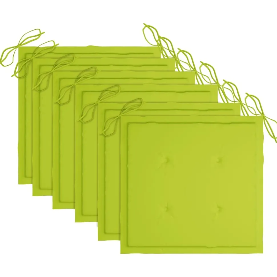 MAISON EXCLUSIVE - Chaises de jardin empilables avec coussins lot de 6 teck solide