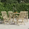 MAISON EXCLUSIVE - Chaises de jardin pliantes lot de 4 gris 56x61x89 cm bois teck