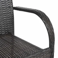 MAISON EXCLUSIVE - Chaises empilables d'extérieur lot de 6 résine tressée marron