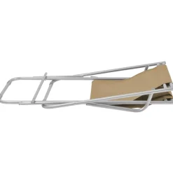 MAISON EXCLUSIVE - Chaises inclinables de terrasse lot de2 acier taupe