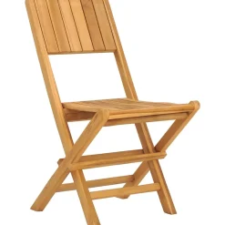 MAISON EXCLUSIVE - Chaises de jardin pliantes lot de 6 47x61x90cm bois massif teck