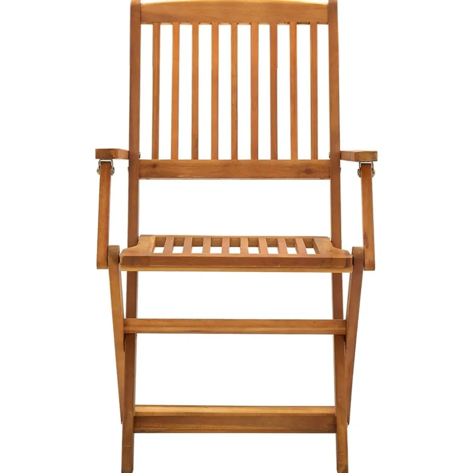 MAISON EXCLUSIVE - Chaises pliables d'extérieur lot de 2 bois d'acacia solide