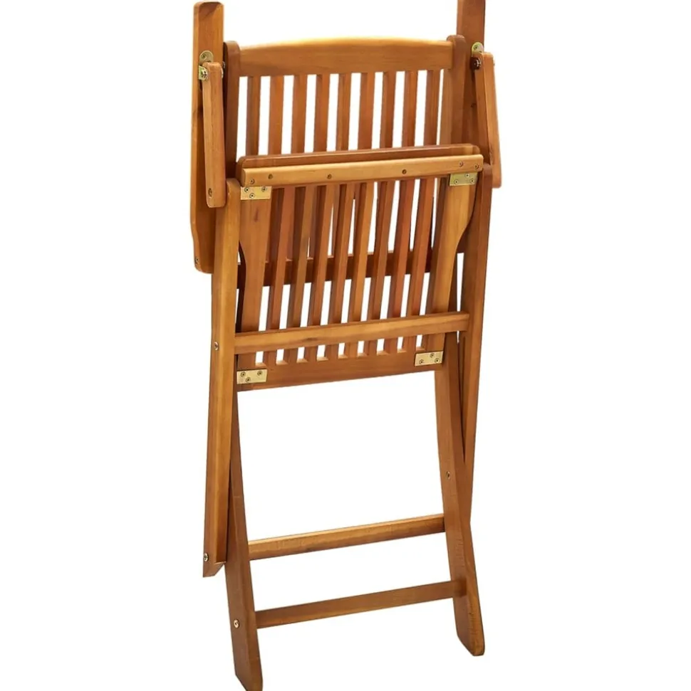 MAISON EXCLUSIVE - Chaises pliables d'extérieur lot de 2 bois d'acacia solide