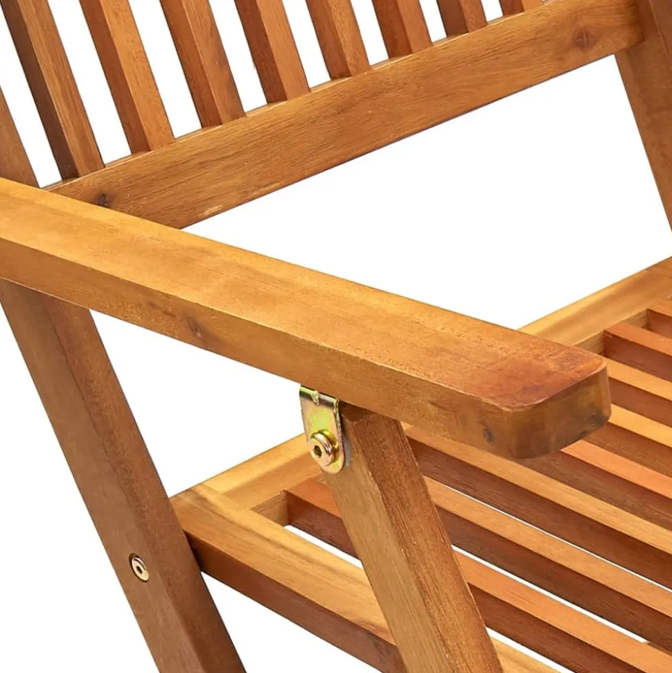 MAISON EXCLUSIVE - Chaises pliables d'extérieur lot de 2 bois d'acacia solide