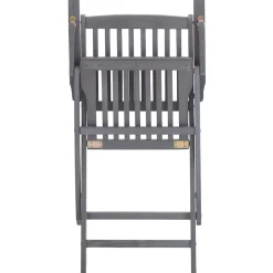 MAISON EXCLUSIVE - Chaises pliables d'extérieur lot de 6 et coussins bois d'acacia